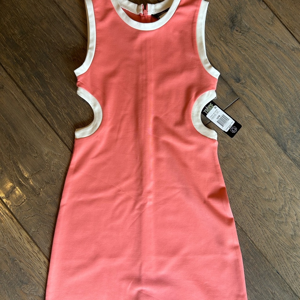 NWT Truce Coral Sleeveless Cutout Dress